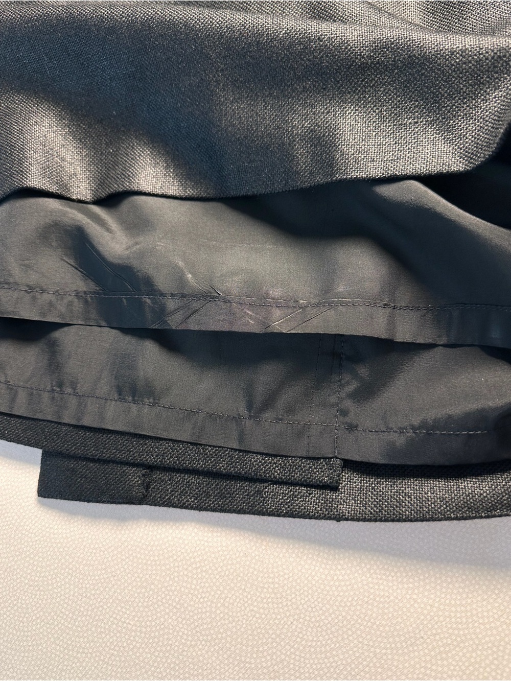 Vintage 1999 Aquascutum of London Black Linen Blend Pencil Skirt S:14 England - Picture 9 of 11